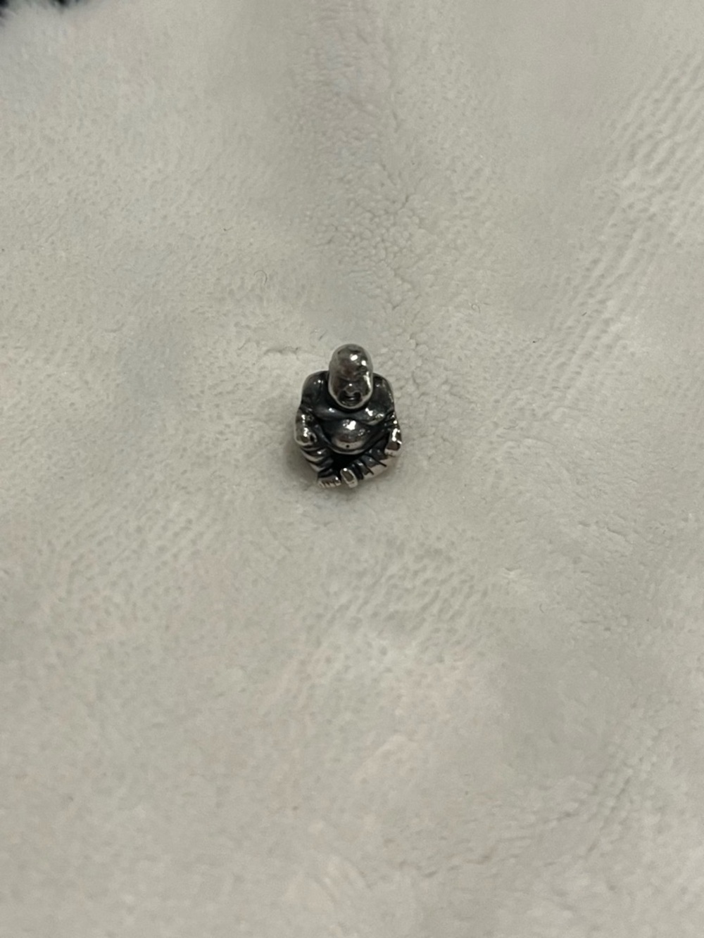 Pandora sterling silver smiling buddha charm